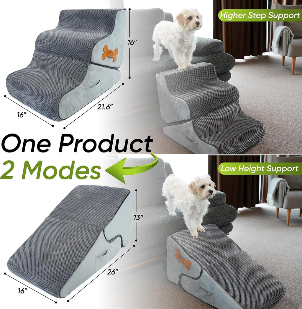 Foldable Dog Ramp for Bed