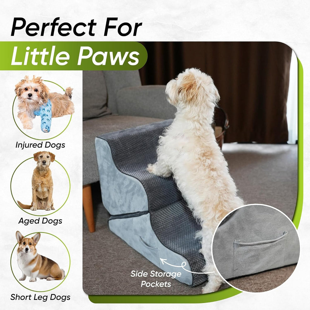 Foldable Dog Ramp for Bed