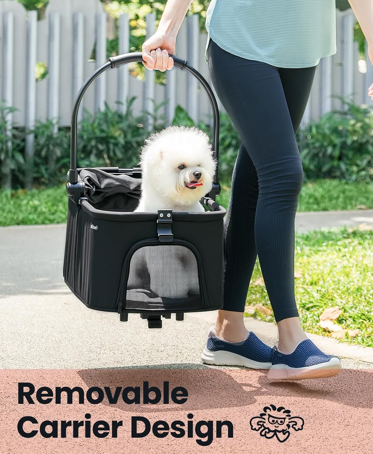 Pet Stroller 4 Wheel/Carrier