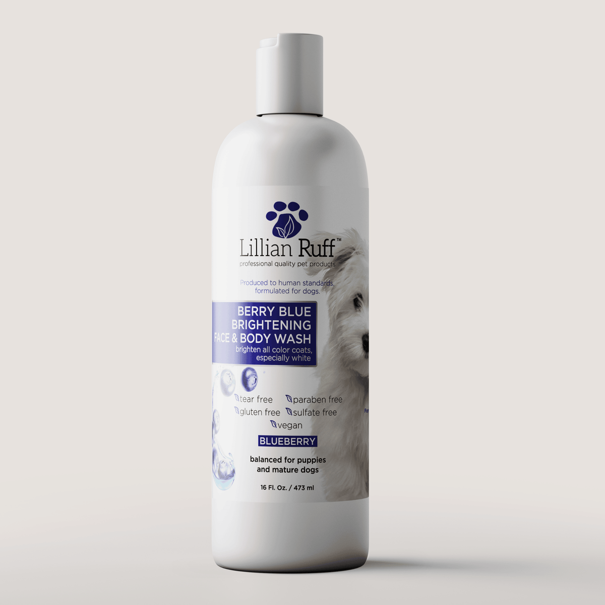 Dog & Cat- Berry Blue Brightening Face & Body Wash