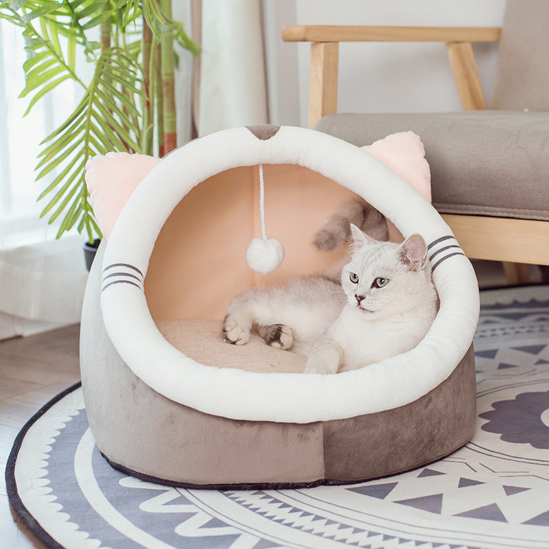 Cat Cave Bed with Non-Slip Bottom