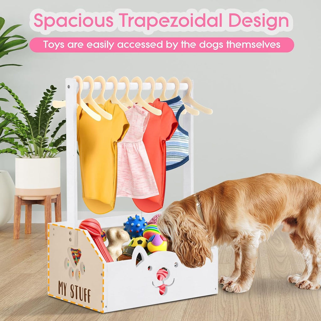 Wooden Dog Storage Organizer