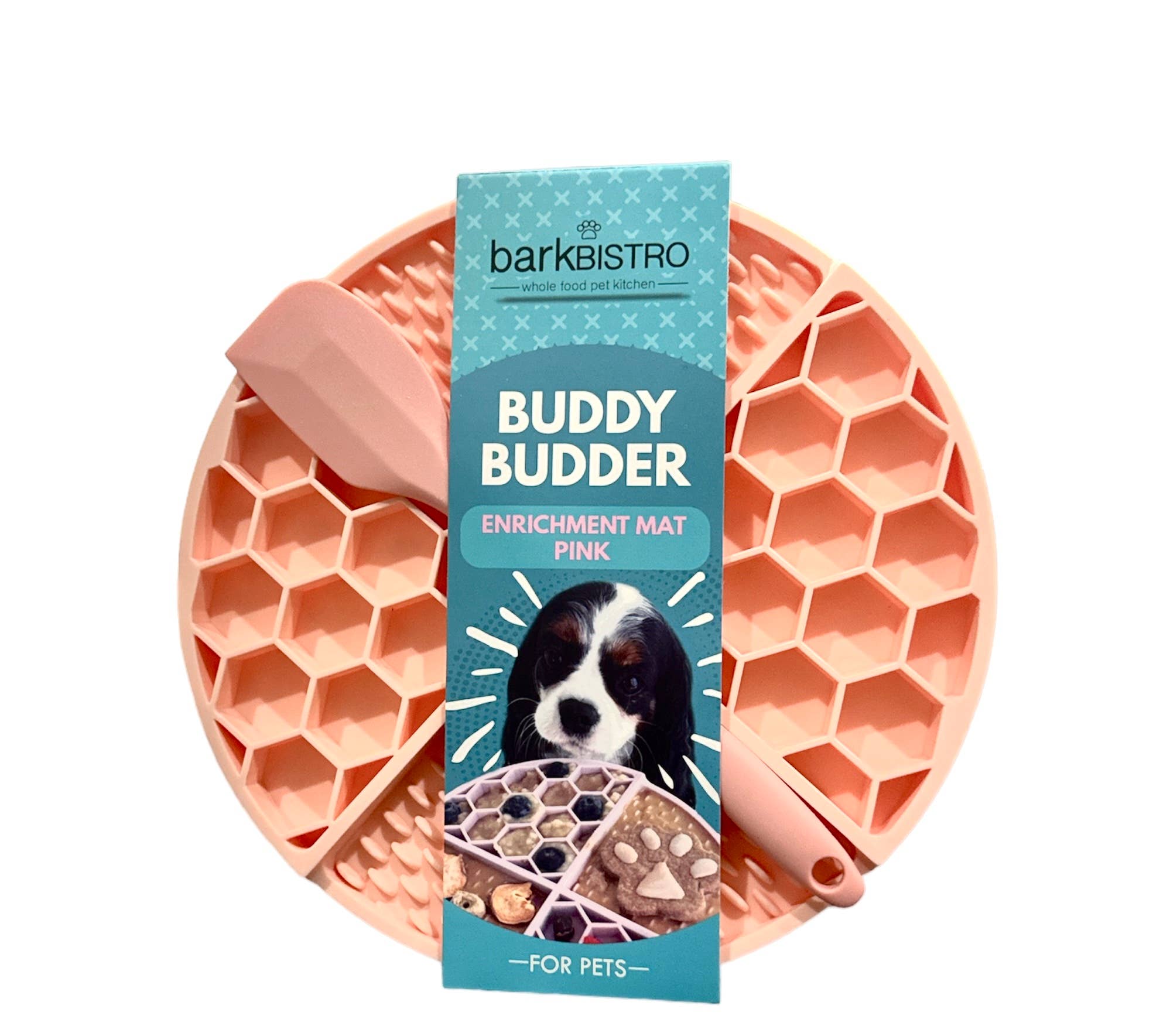 🎨Turquoise or Pink Lickmats + Spatula