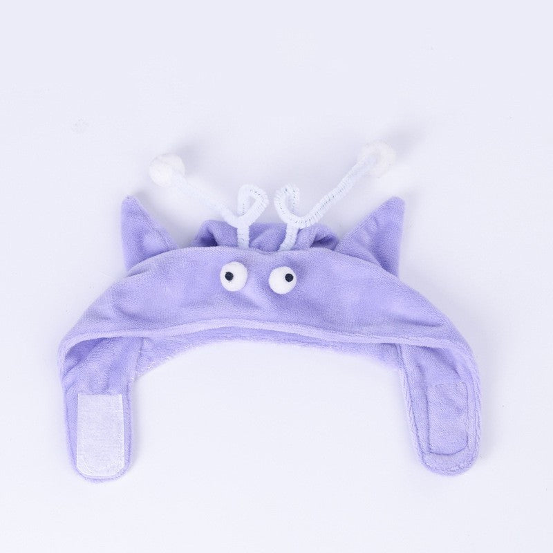 Cat Head Wearing Feather Stick