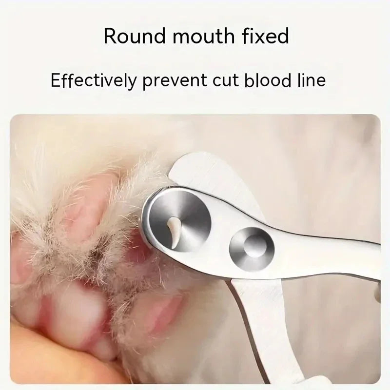 Stainless steel nail clipper for dogs and cats
