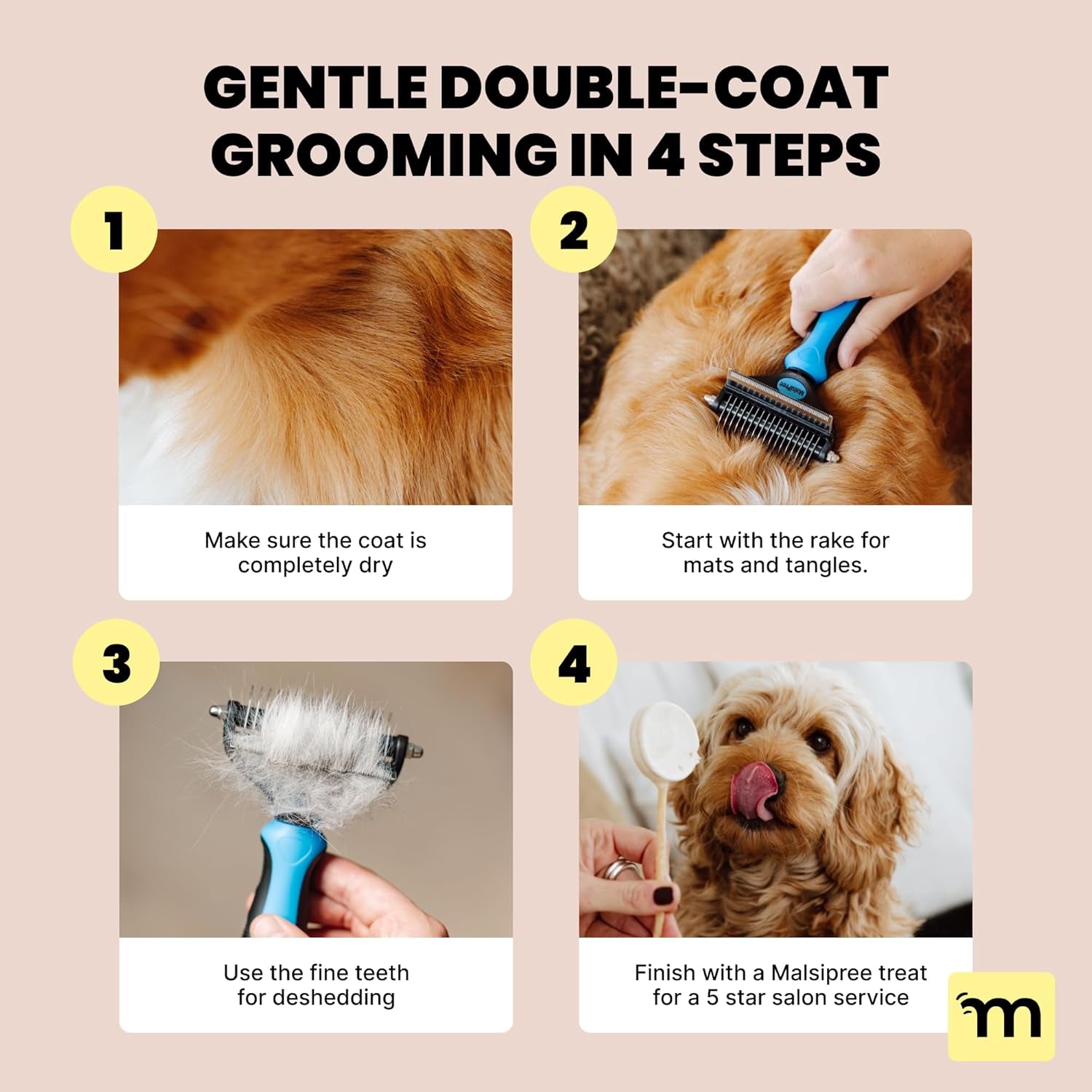 2-in-1 Deshedding Brush