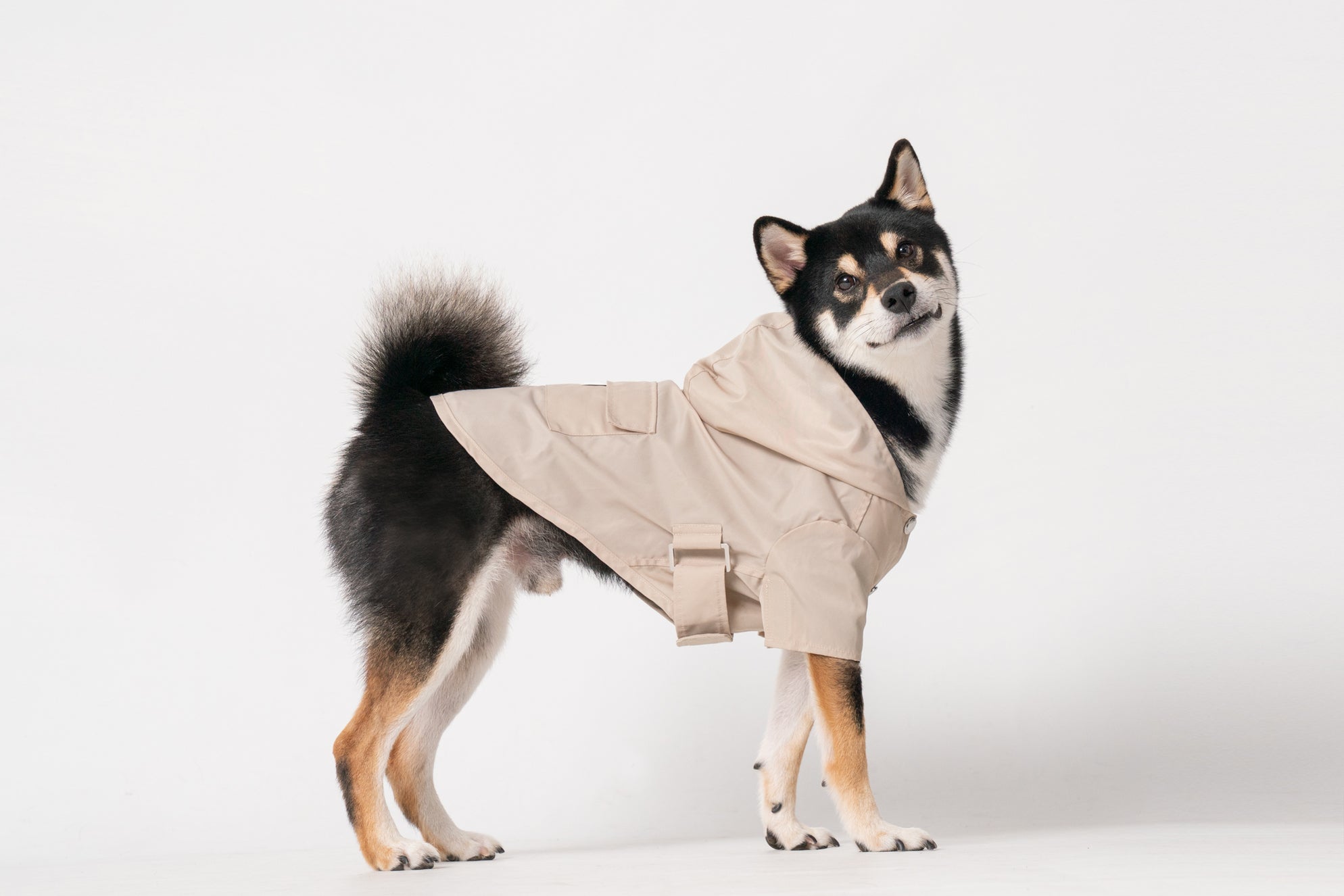 Beige Bowery Raincoat