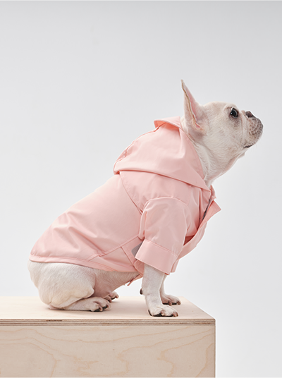 Adjustable Velcro Raincoat - Light Pink