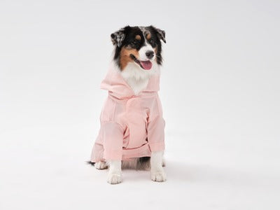 Adjustable Velcro Raincoat - Light Pink