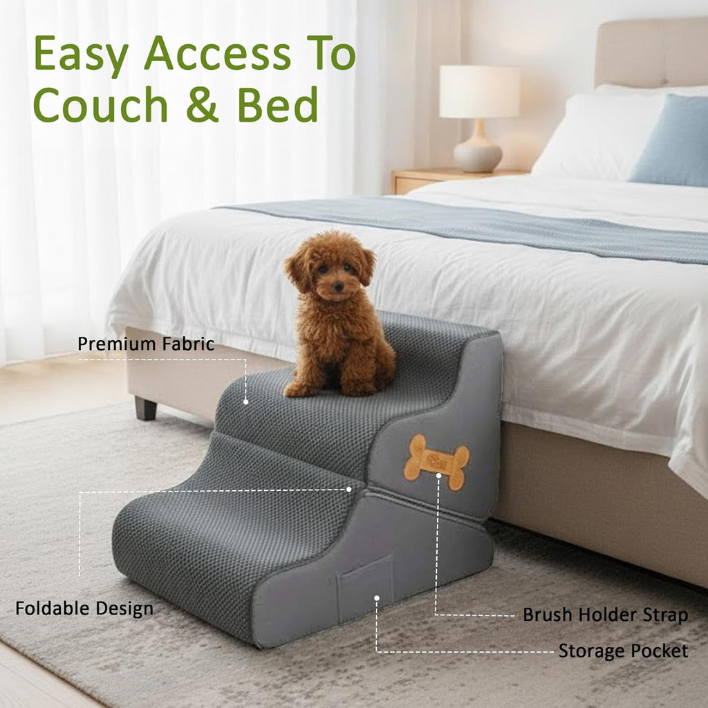 Foldable Dog Ramp for Bed