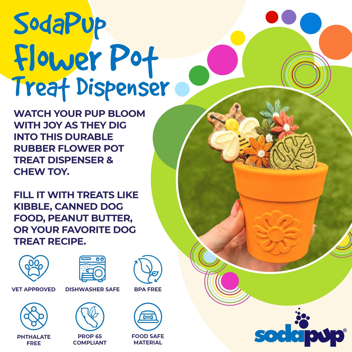 Flowerpot Treat Dispenser