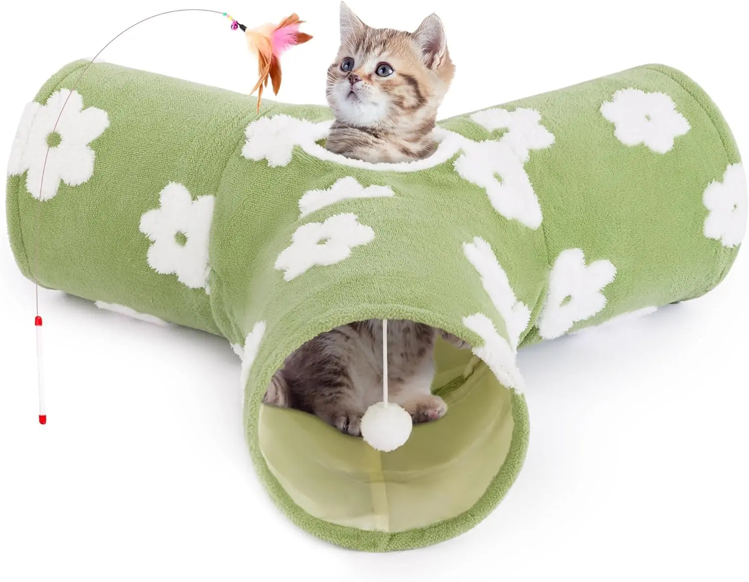 3-Way Collapsible Cat Toy Tunnel