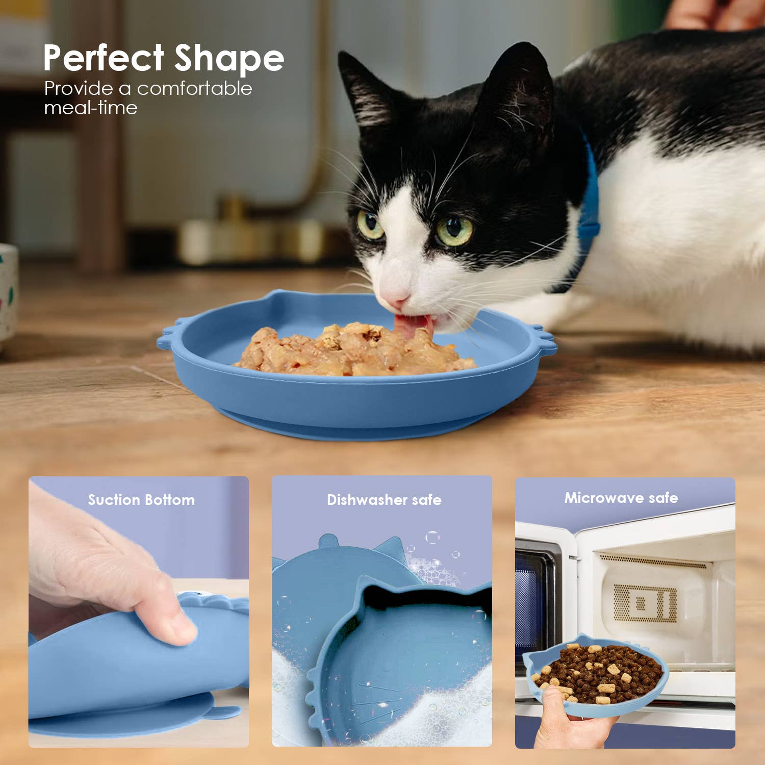 Cat Shaped Silicone Bowl
