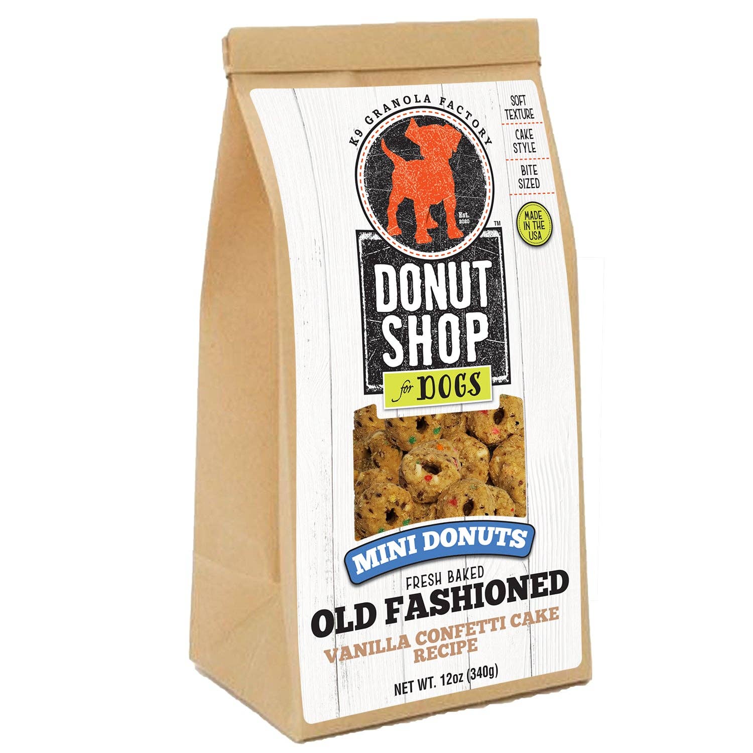 🍩✨ Mini Donuts – Vanilla Confetti Cake Dog Treats