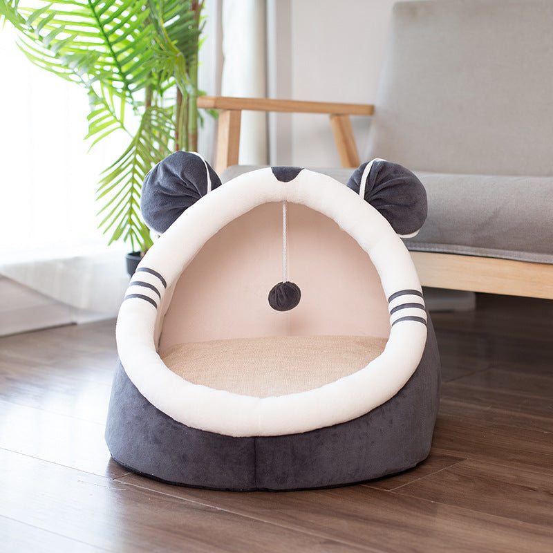 Cat Cave Bed with Non-Slip Bottom