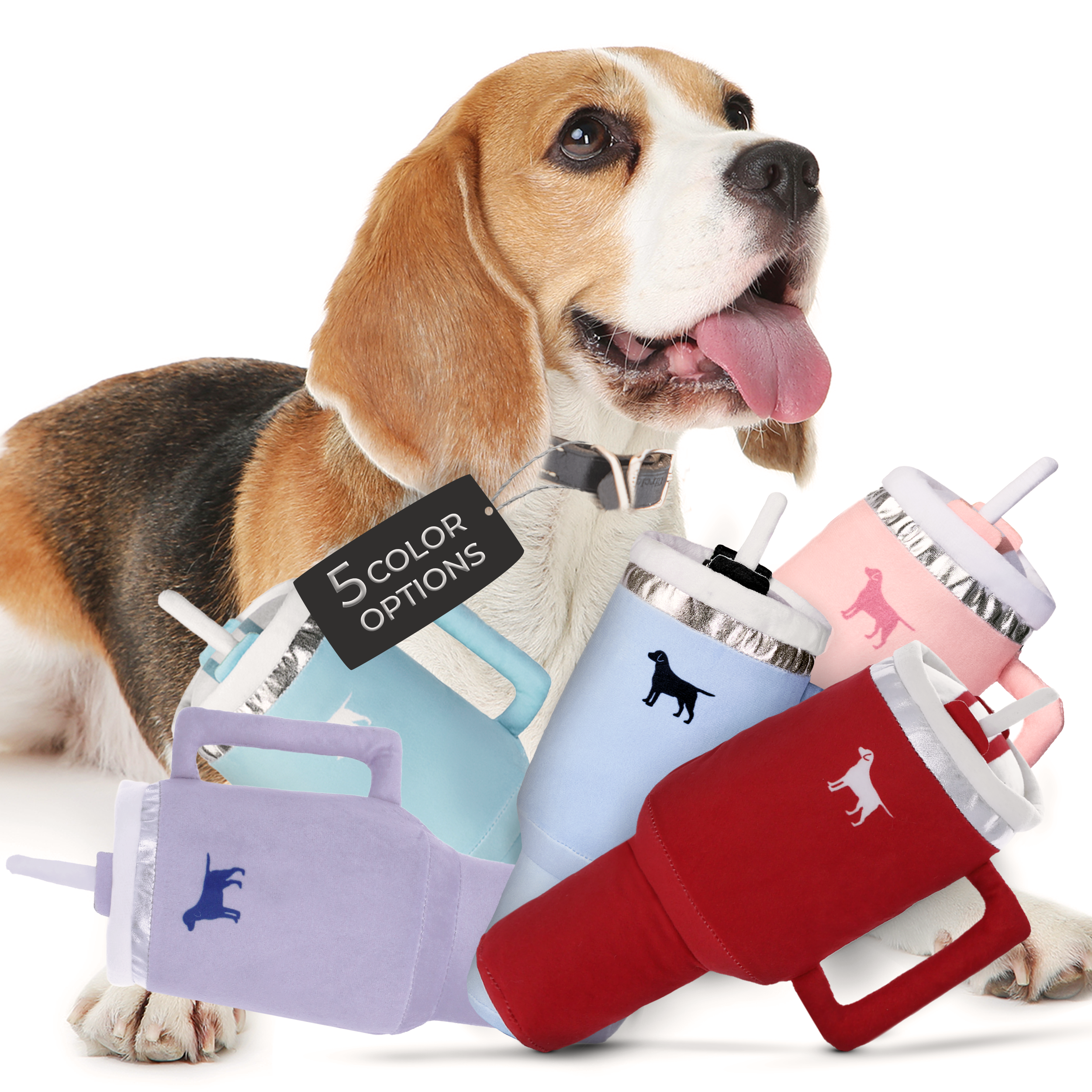 Tumbler Plush Squeaky Dog Toy