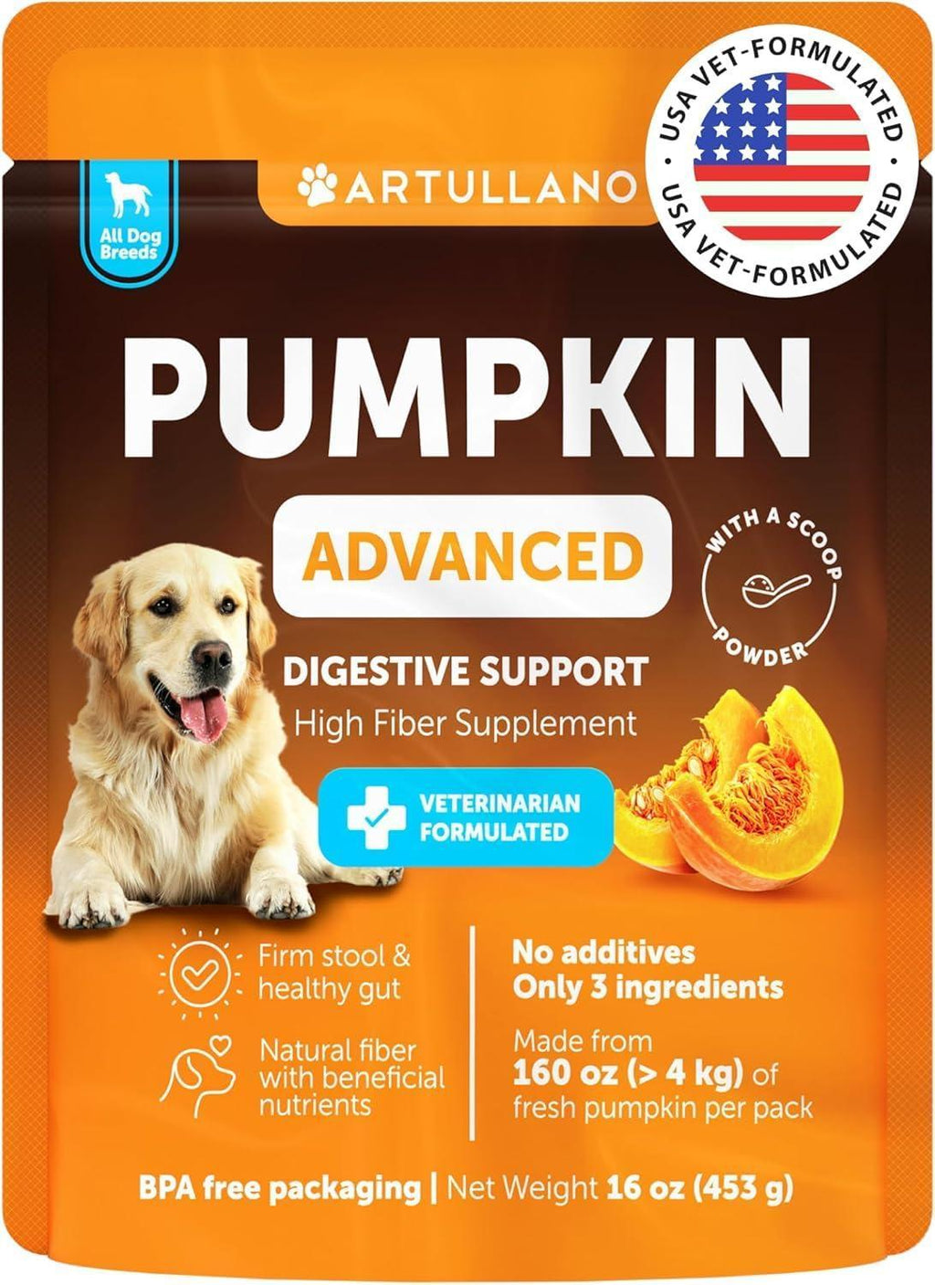 Pumpkin Powder for Dogs Digestive Wellness