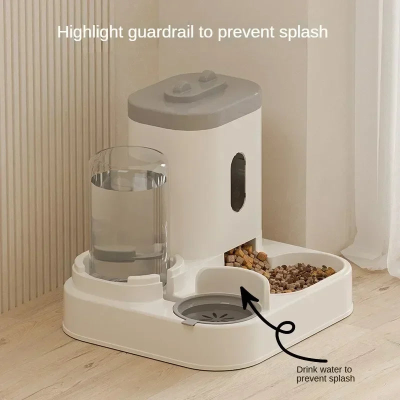 Automatic Cat Feeder with Water Fountain