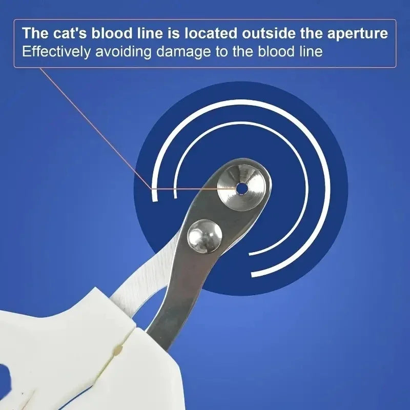Stainless steel nail clipper for dogs and cats