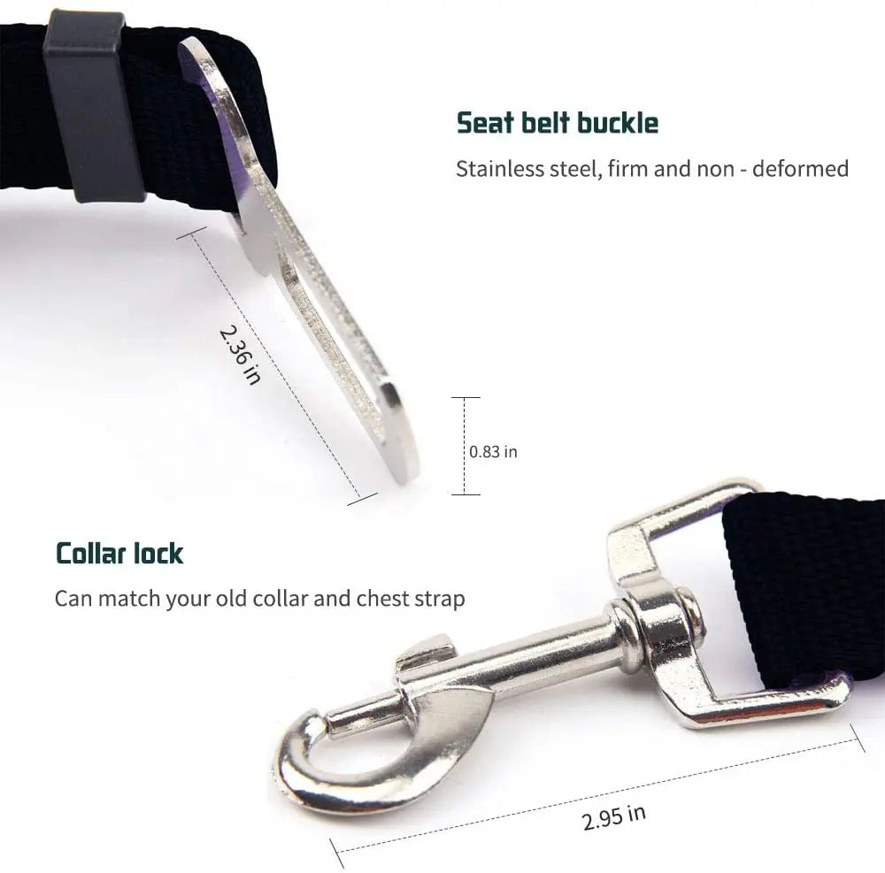 Adjustable Cat or Dog Car Seat  Belt