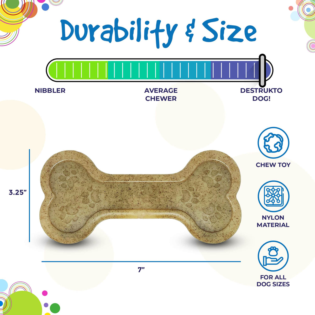 Bone Ultra Durable Dog Chew Toy