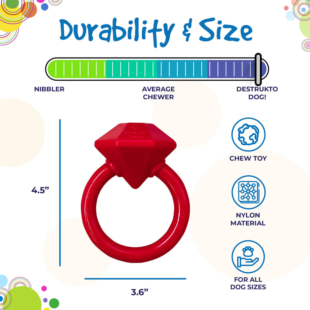 Diamond Ring Teething Ring for Puppies