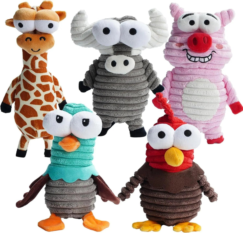 5-Pack Squeaky Dog Toys