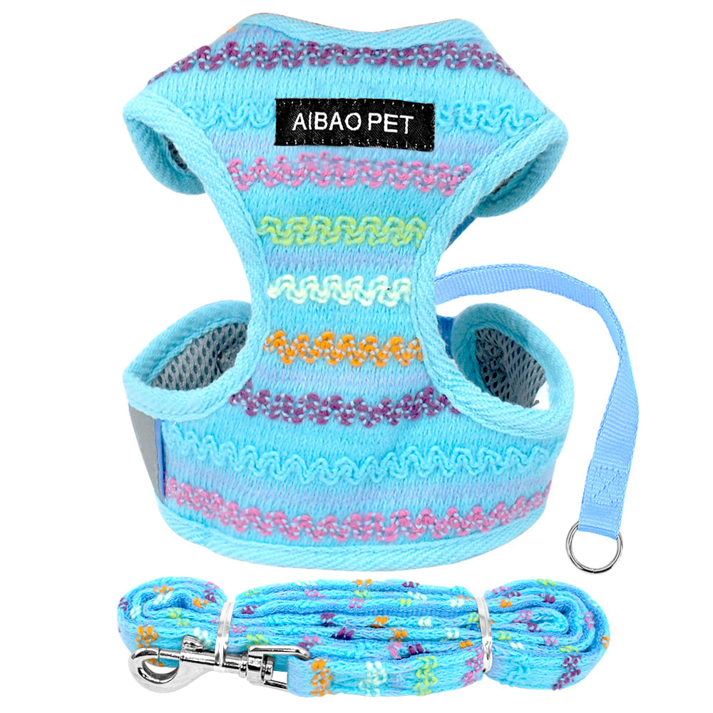 Colorful Fleece Harness Set