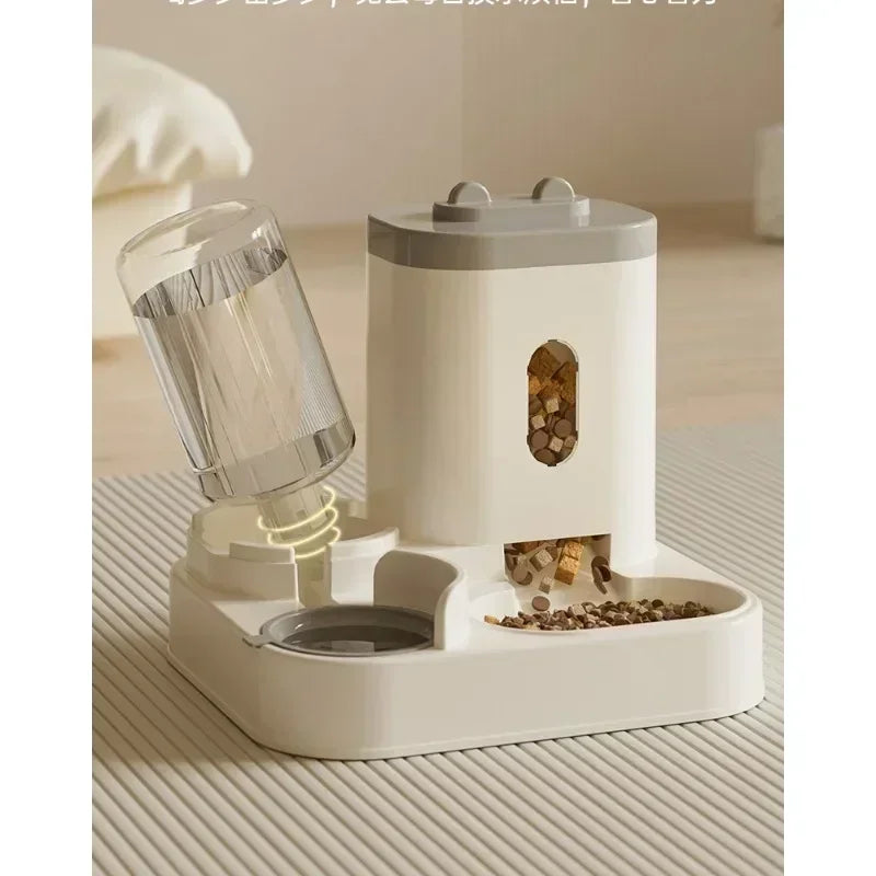 Automatic Cat Feeder with Water Fountain