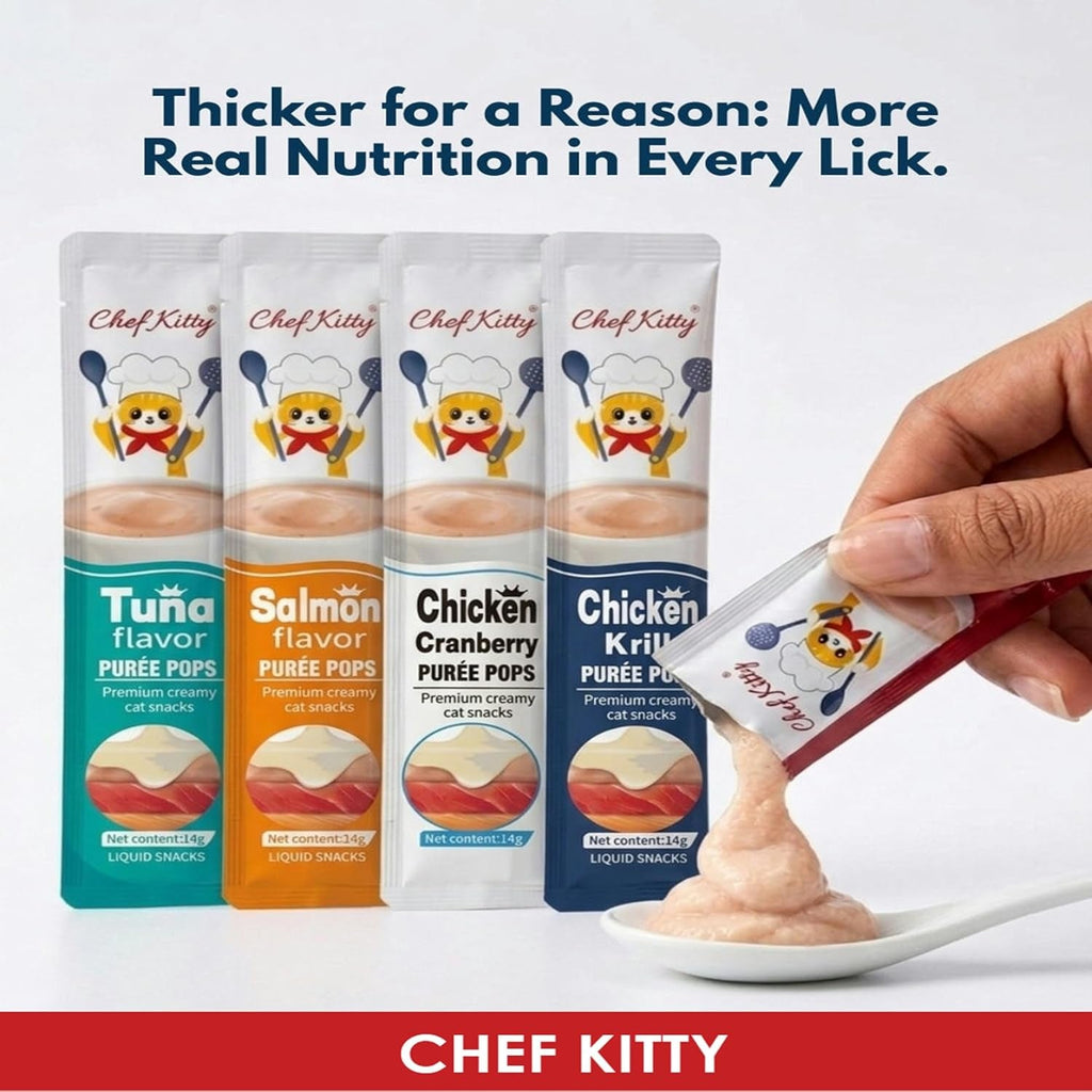 Grain Free Taurine High Protein Puree Toppers 20 Tubes