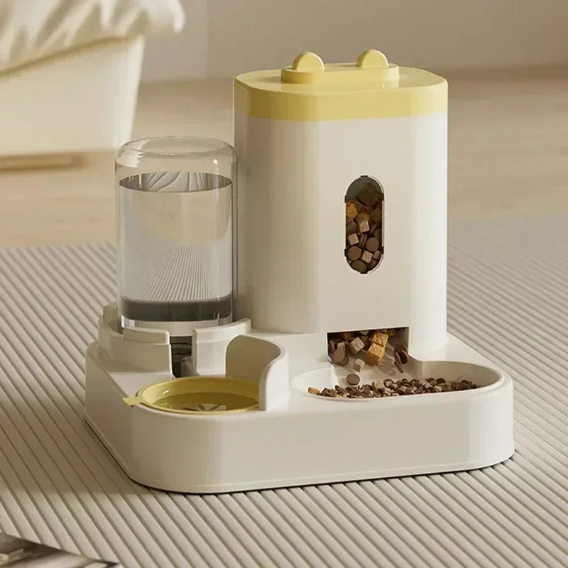 Automatic Cat Feeder with Water Fountain