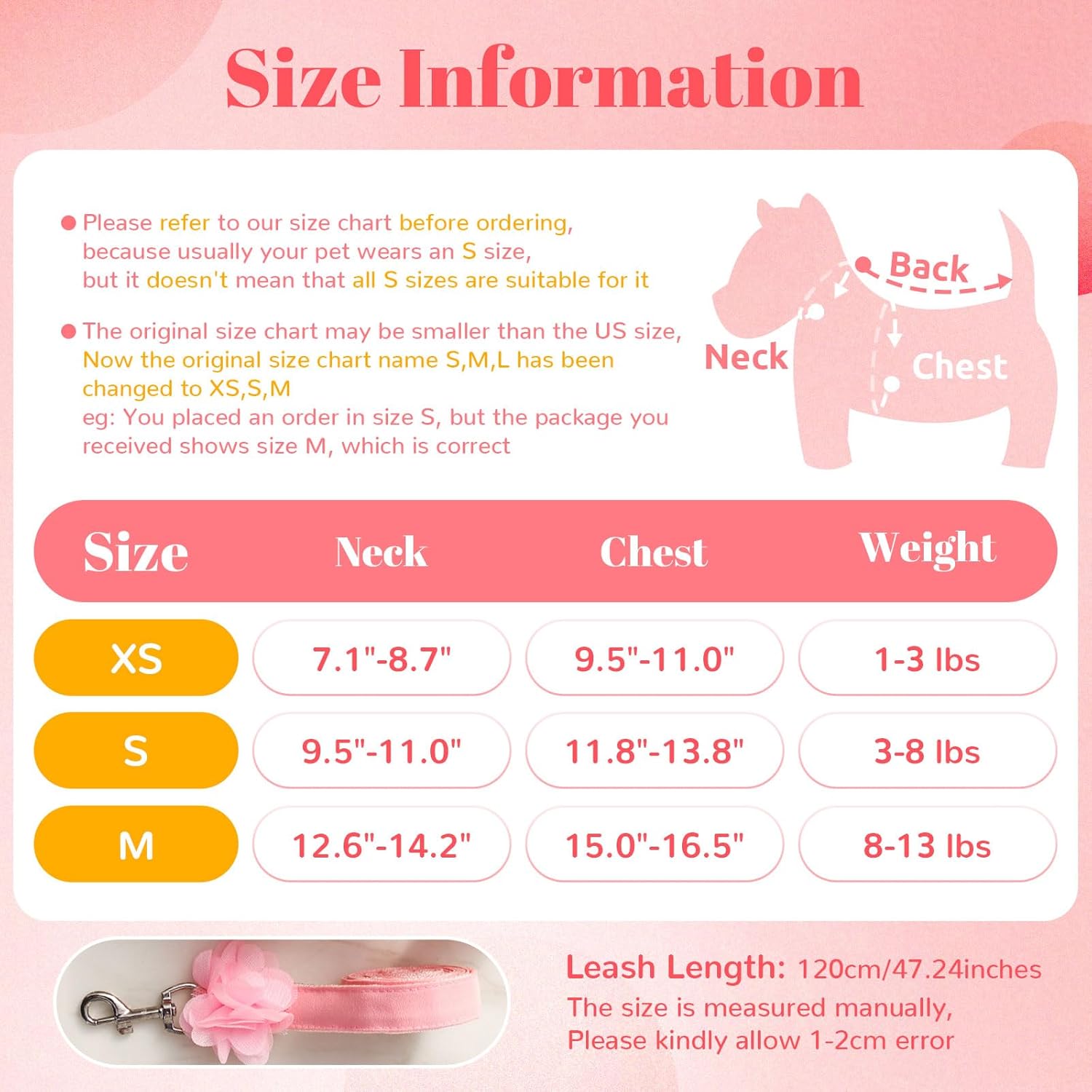 Luxury Floral Dog Harness and Leash Set