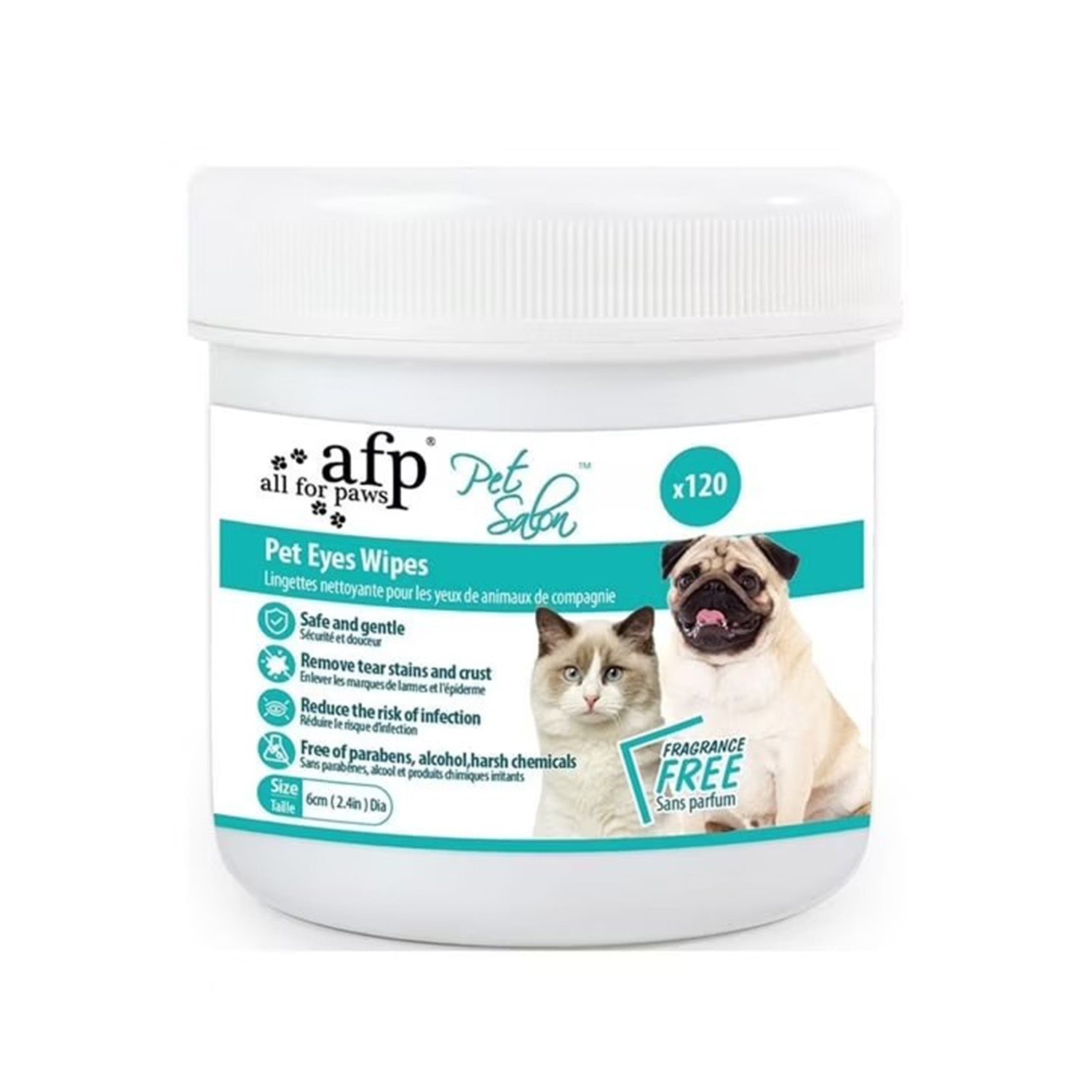 Unscented Eyes/Ear Cleaning Wipes Dogs & Cats