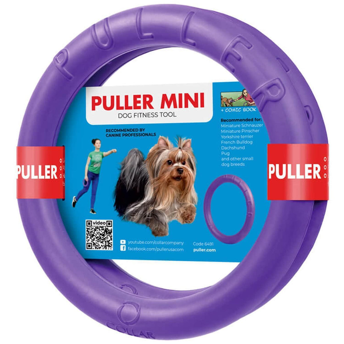 Small Dog Ring Fetch Toy 2 Rings