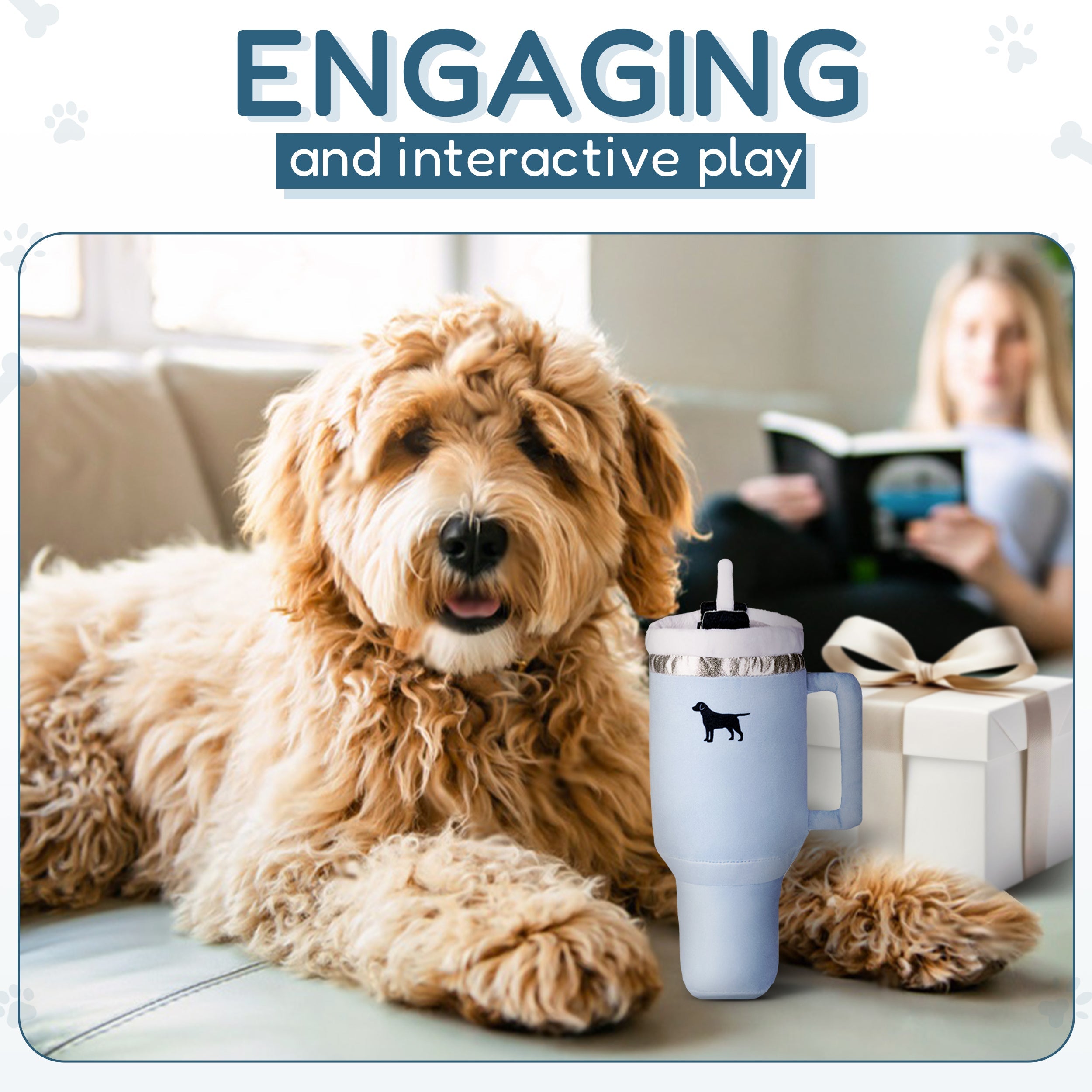 Tumbler Plush Squeaky Dog Toy