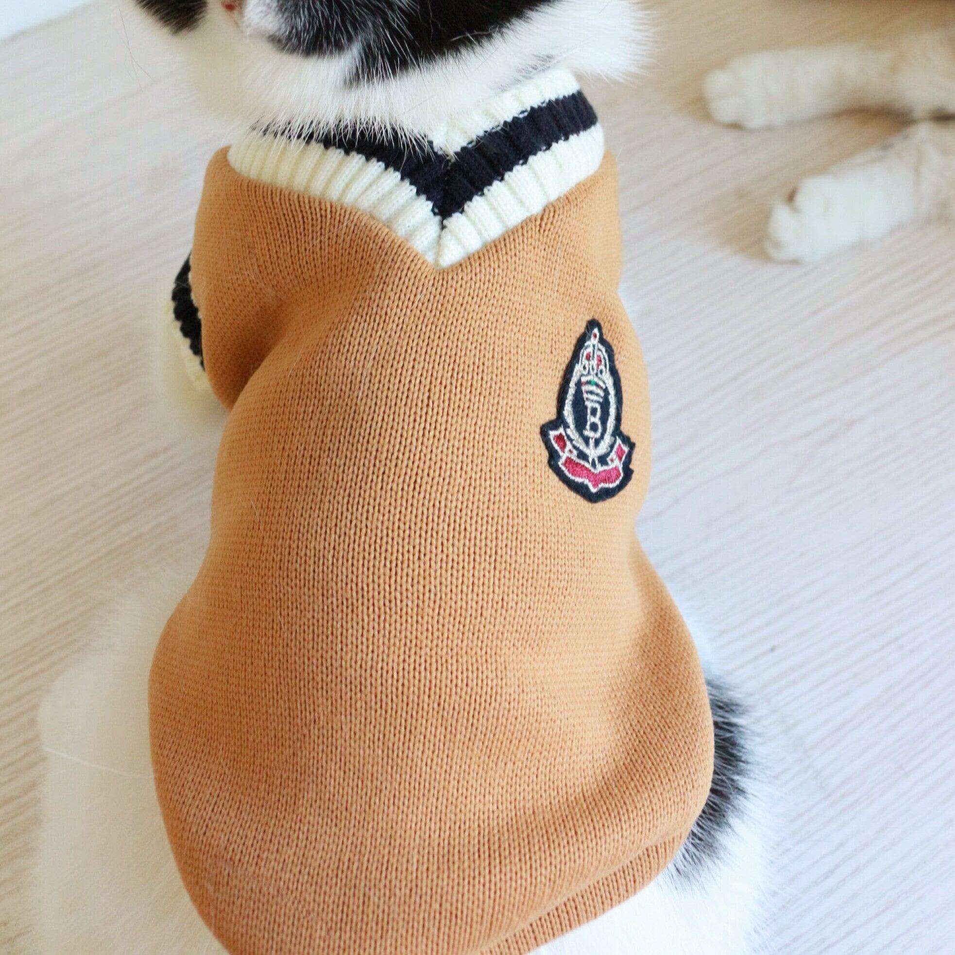 Knit Sleeveless Sweater for Cat