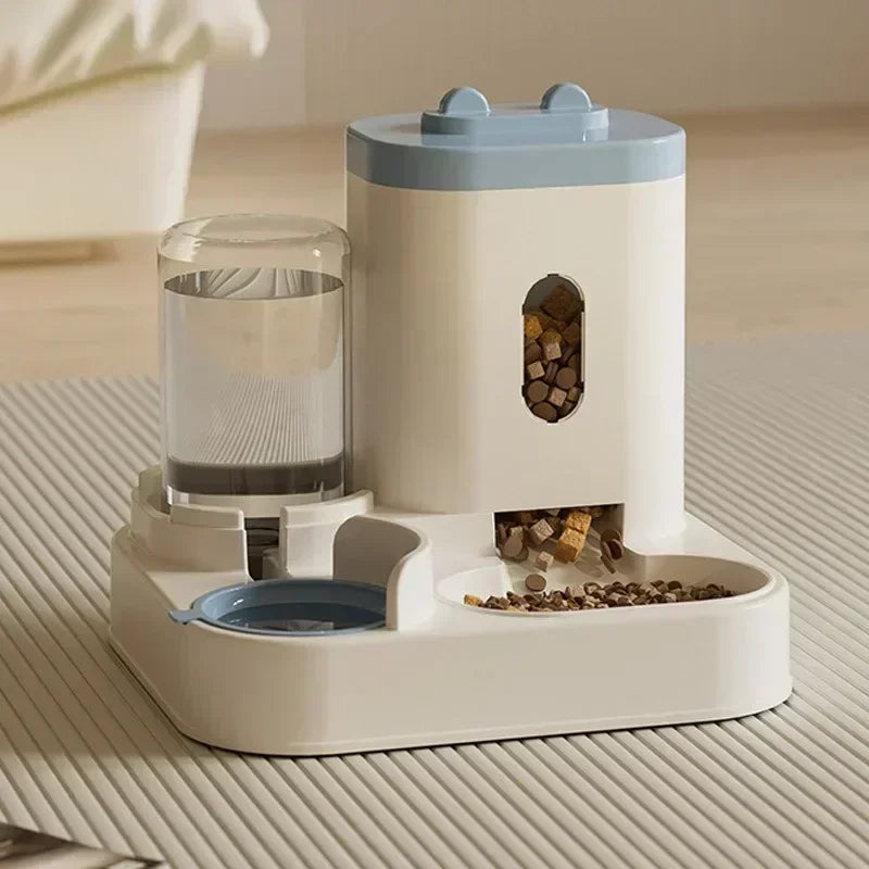 Automatic Cat Feeder with Water Fountain