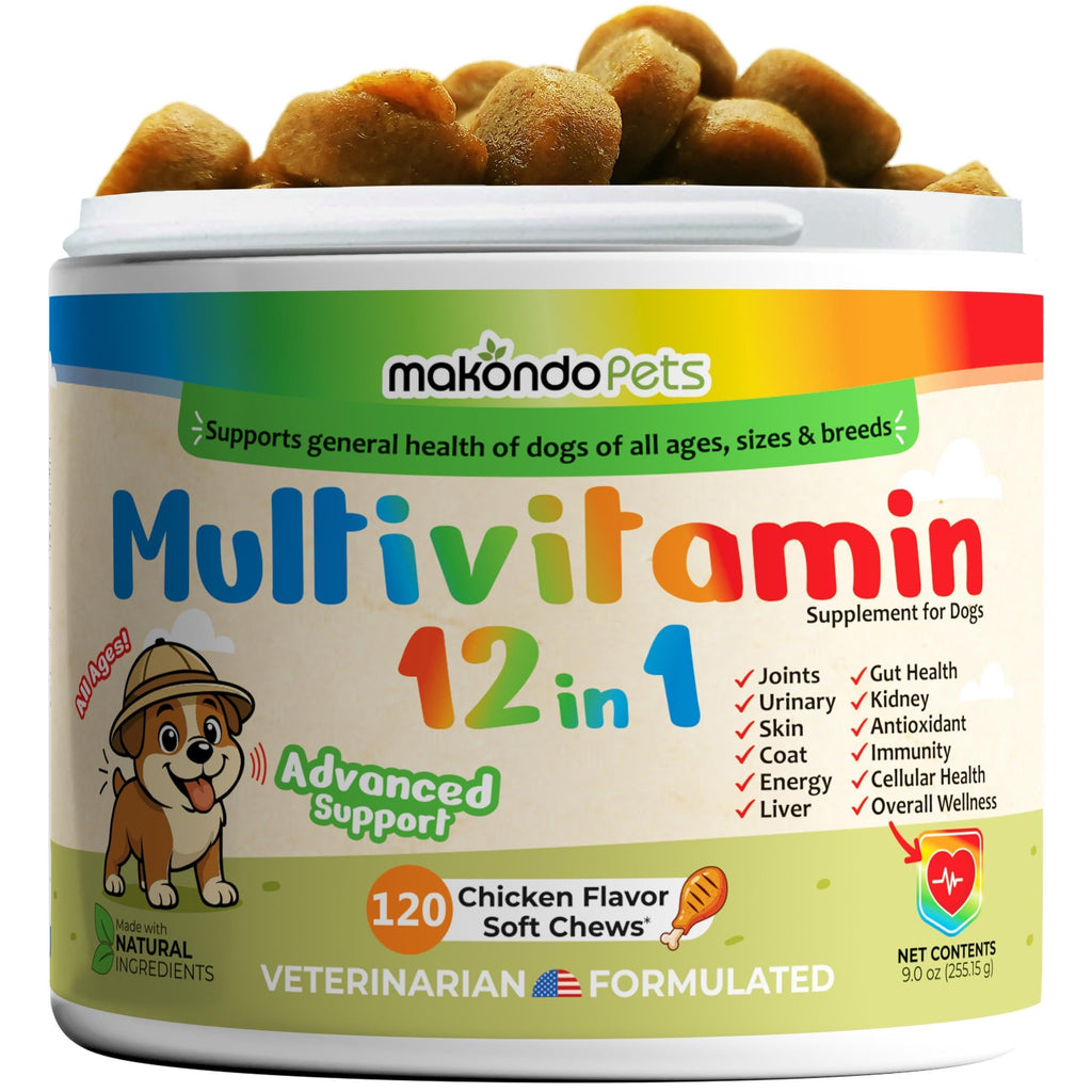 Dog Multivitamin 12-in-1 Glucosamine Probiotics & Cranberry