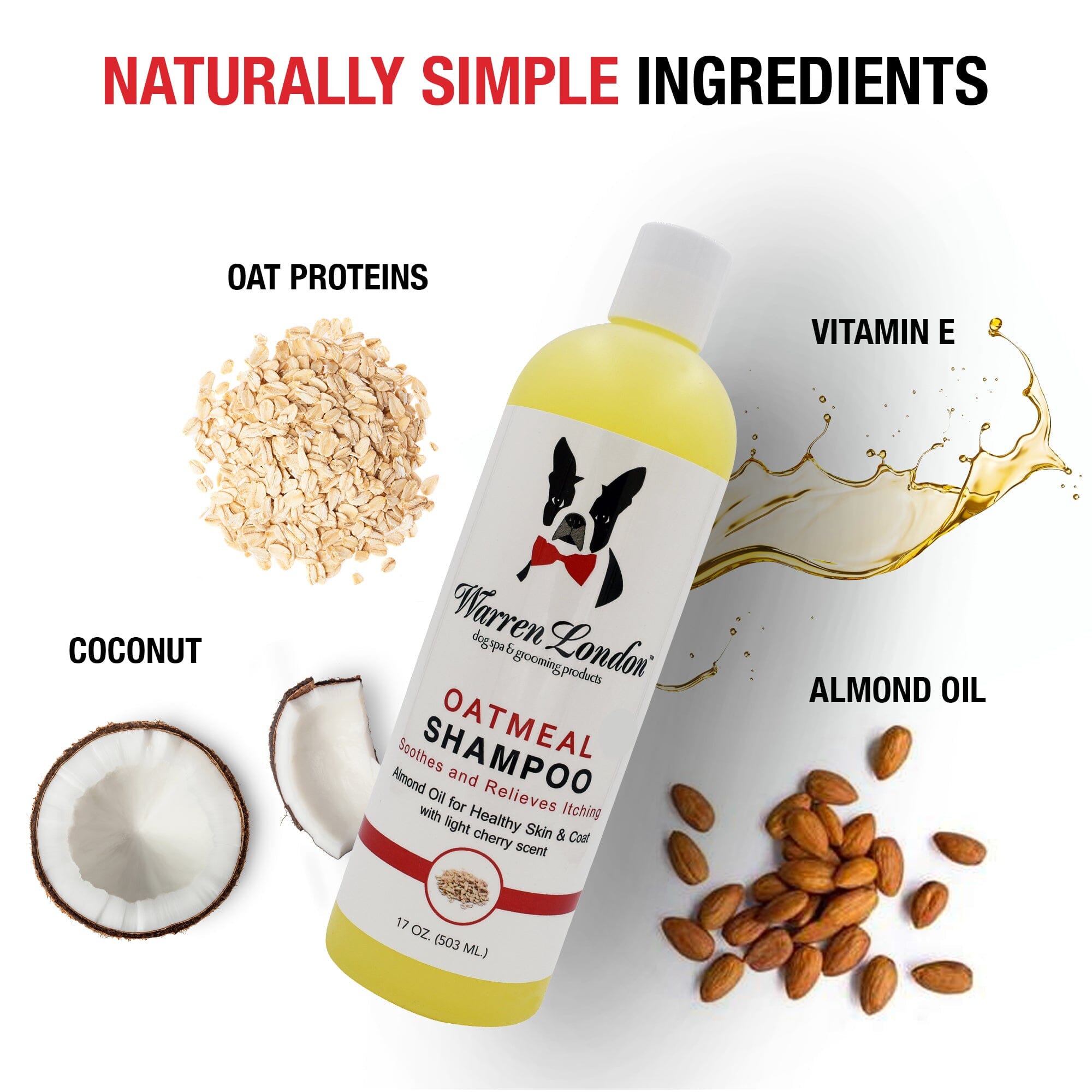 Oatmeal Shampoo - Cherry Scented - Professional Size