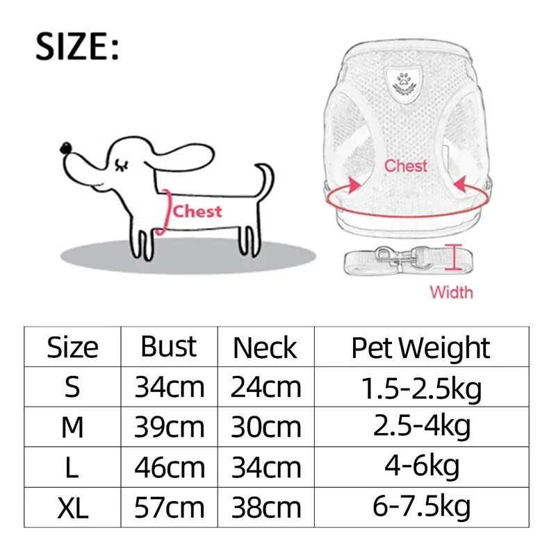 Cat Harness Vest & Leash