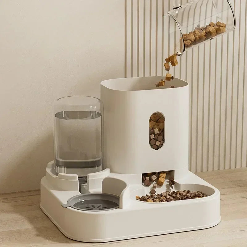 Automatic Cat Feeder with Water Fountain