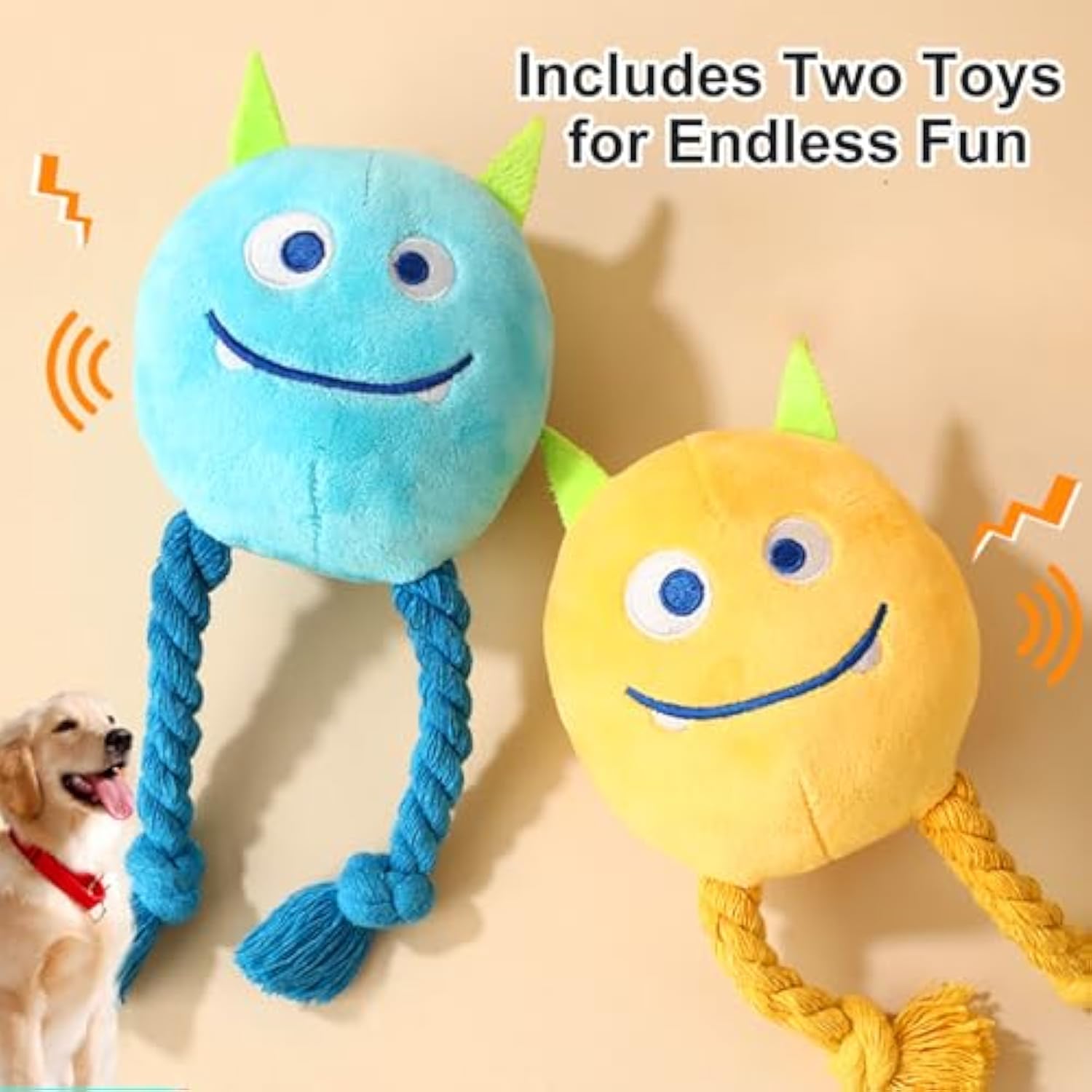 Squeaky Rope Plush Toys