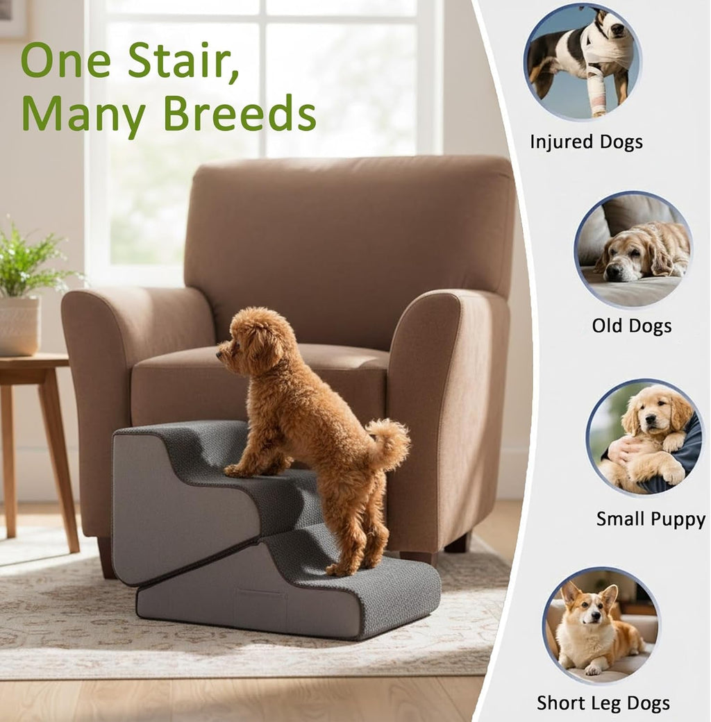 Foldable Dog Ramp for Bed
