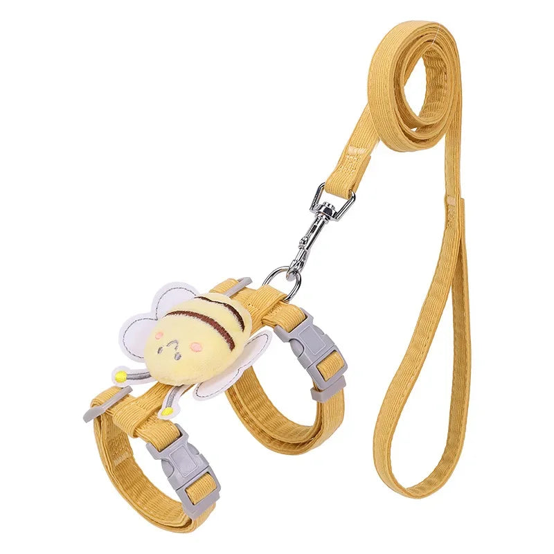 Cat Harness and Leash Adjustable Set