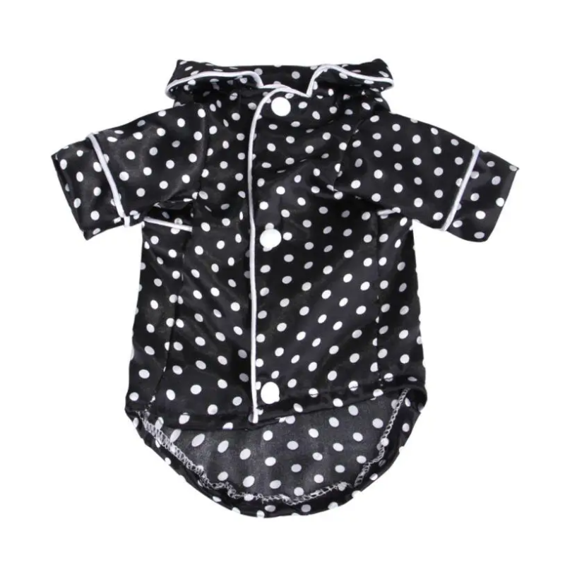 Polka Dot Satin Dog Pajamas