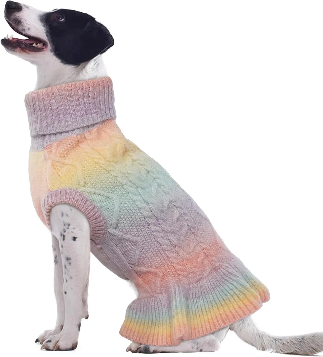 Cable Knit Dog Sweater Dress
