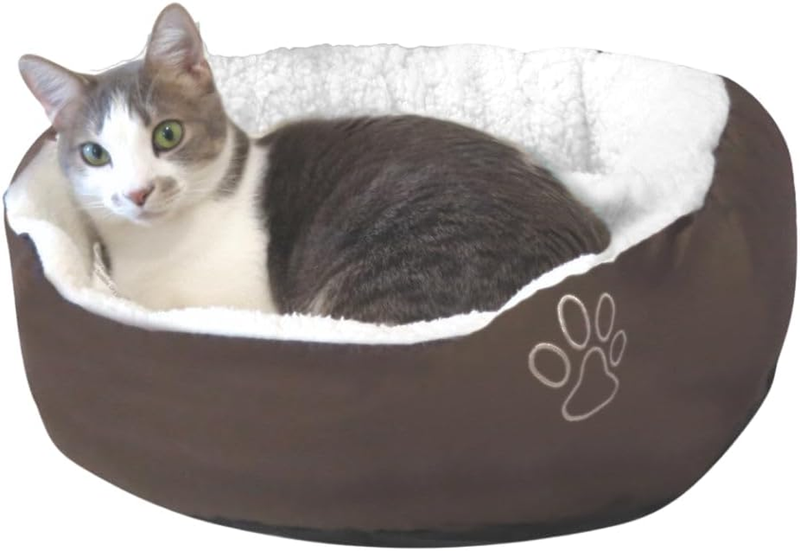 Cozy Donut Cat Bed Plush