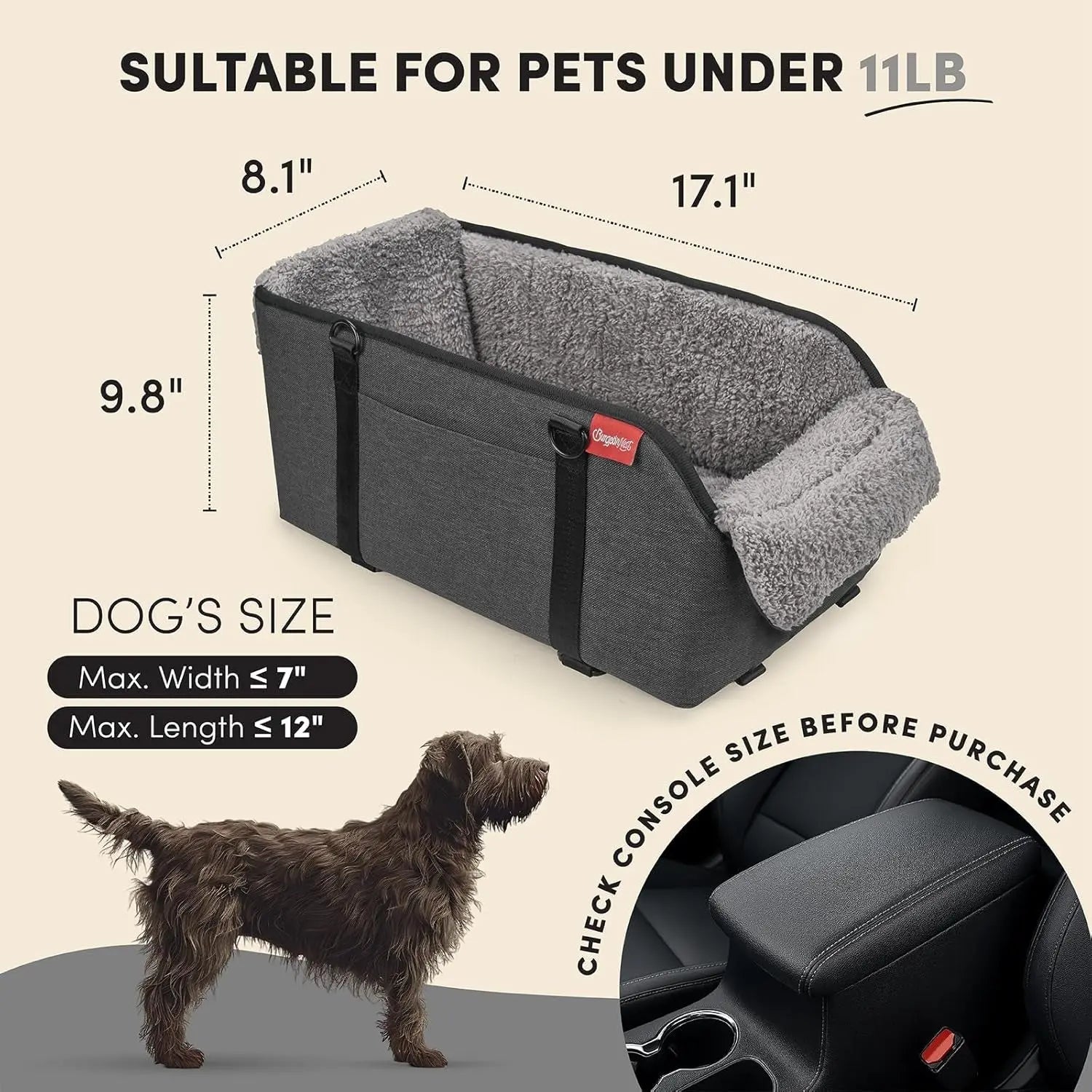 Center Console Dog Car