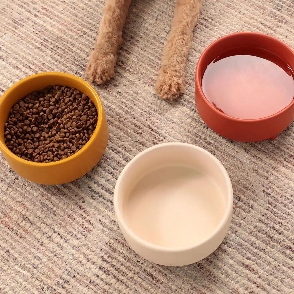 Ceramic Cat & Dog Bow