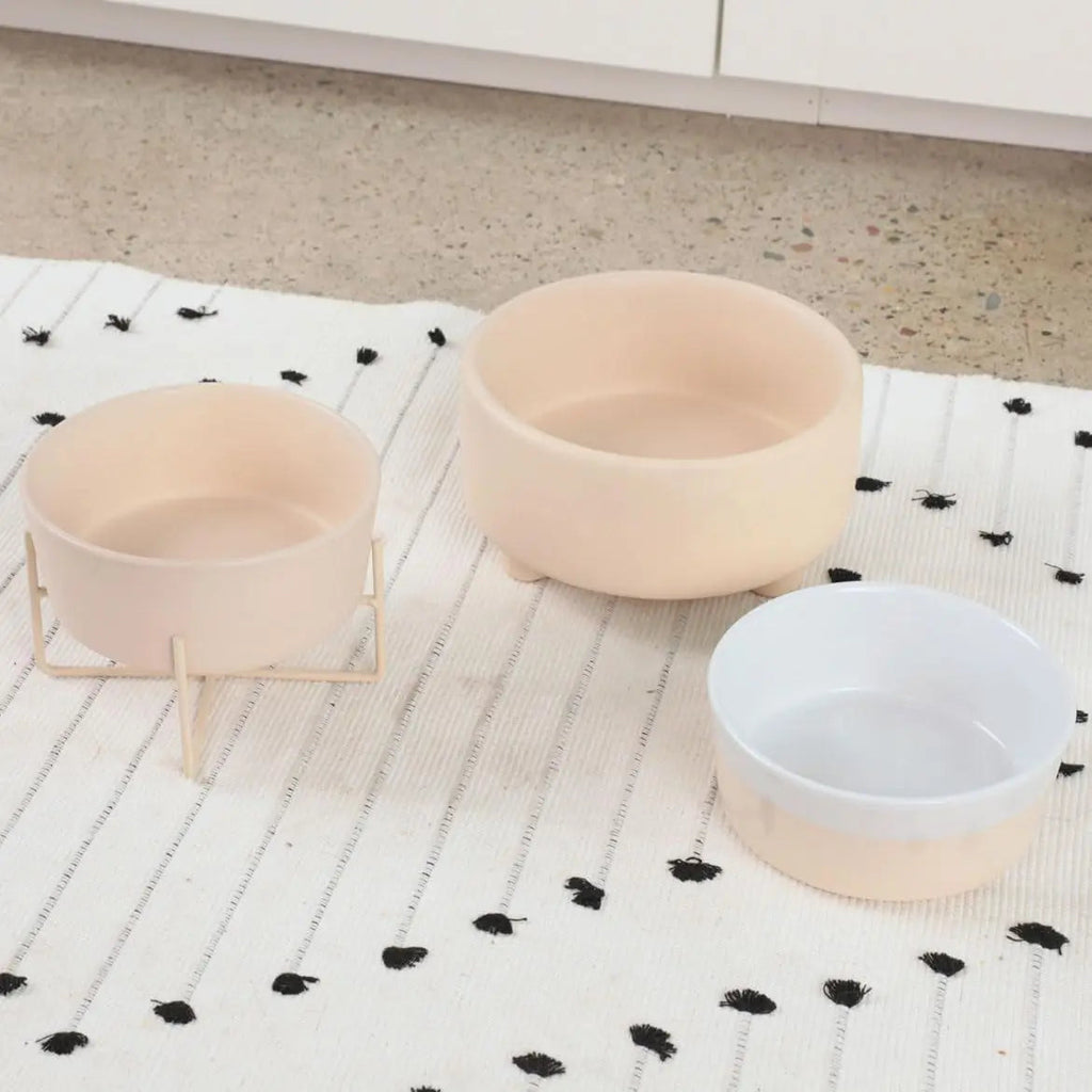Ceramic Cat & Dog Bow